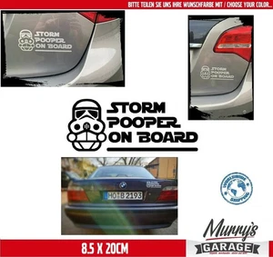 Storm pooper on Board, Baby on Board - JUNGS Aufkleber Sticker Star Wars trooper - Picture 1 of 11
