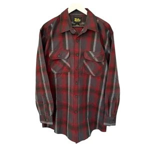 NWT Work n' Sport Heavyweight Plaid Button Long Sleeve Flannel Shirt Size Large - Picture 1 of 9