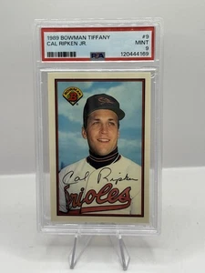 1989 Bowman Tiffany #9 Cal Ripken Jr. Baltimore Orioles PSA 9 - Picture 1 of 2
