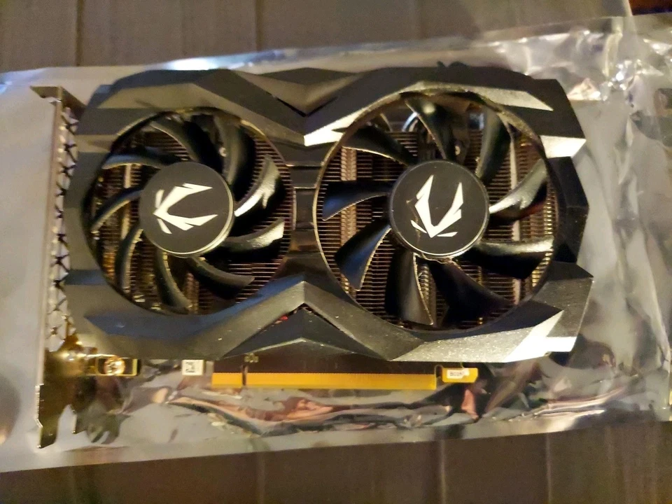 Probado BUENO ZOTAC GeForce GTX 1660 Doble Ventilador 6GB RAM Tarjeta Gráfica de Video GPU Foto 1 de 4
