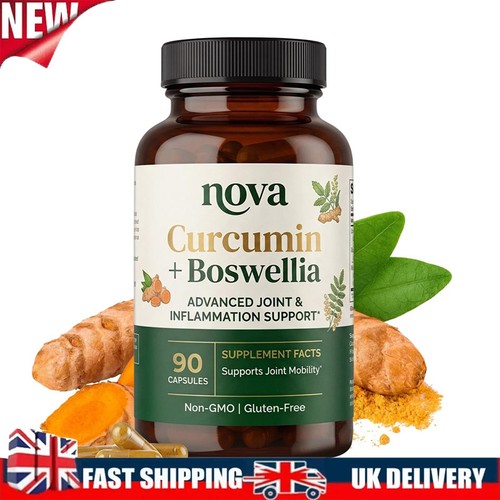 Nova Curcumin Boswellia Supplement Mobility Support Supplements 90 ...