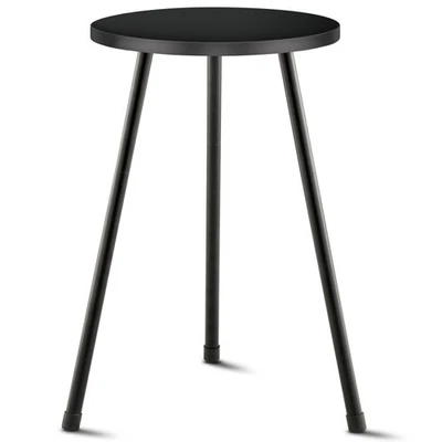 Soporte para plantas alto, soporte para plantas interiores de madera de mediados de siglo mesa para plantas negras para f... Foto 1 de 4