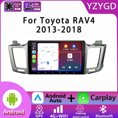 For Toyota RAV4 2013-2018 GPS Navi Car Radio Multimedia Stereo Carplay Screen BT - Image 1 of 4