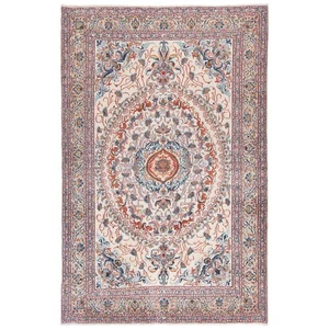 Kashmar 326x212 cm Handgeknüpfter Perserteppich Orient Wolle Carpet Rug Beige - Picture 1 of 11