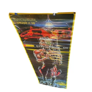 Vintage 80er Iron Maiden Somewhere In Time Album Türposter Heavy Metal Musik 1986 - Bild 1 von 16