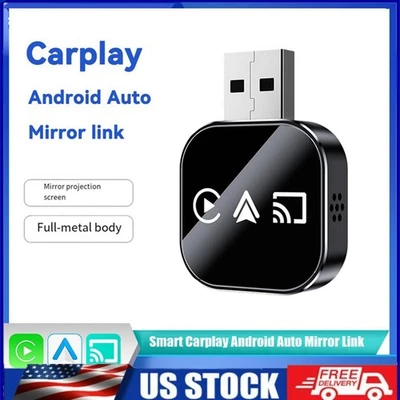 Adattatore Mirror Link Wireless 3 in 1 Cablato a CarPlay per iPhone Adattatore Auto USB - Immagine 1 di 4