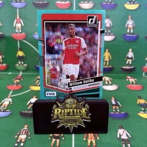 William Saliba Panini Donruss Soccer 2023-24 Teal /199 #73 Arsenal - Picture 1 of 4