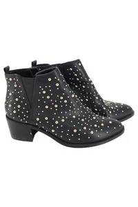 Stivaletti bufalo borchie zip similpelle nero numero 39 donna - Foto 1 di 3