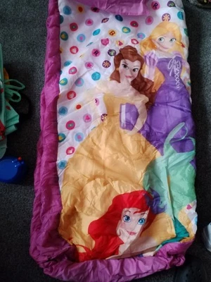 Princess Ready Bed for Kids All-in-One Air Bed and Sleeping Bag Inc Pump In Vgc - Image 1 of 4