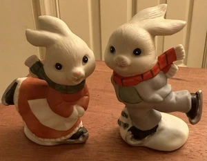 Juego de 2 conejos patinaje vintage HOMCO 5305 niño y niña. - Imagen 1 de 6