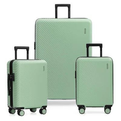 Bridgetown Hardside Expandable Luggage Set w/TSA Lock, Nestable, Light Green,... - Image 1 of 4