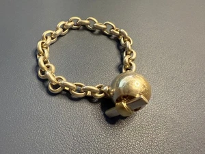 T&Co. 925 ROLO Link Toggle Bracelet BALL END 8.25" 46.5G - Picture 1 of 9