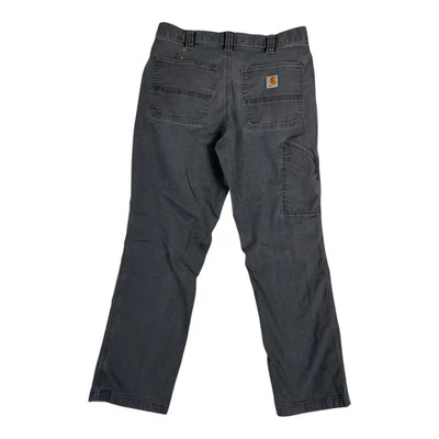 Carhartt Pants Mens 32x32 Gray Relaxed Fit Rugged Flex Work Carpenter Distressed - Image 1 of 4