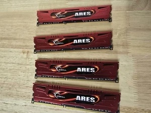 32GB G.SKILL ARES 4 x 8GB PC3-17000 DDR3-2133 Desktop Memory F3-2133C11Q-32GAR - Picture 1 of 3