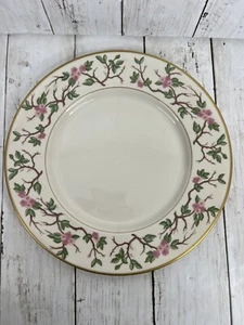 Franciscan China Woodside 10 5/8" Dinner Plates Pink Flowers USA Replacement - Picture 1 of 9