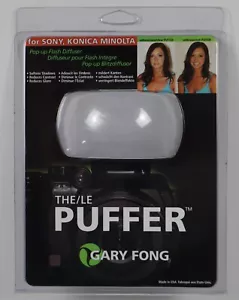 Gary Fong The Puffer On Camera Cold Shoe Diffuser for Sony, Konica Minolta - NIP - Picture 1 of 4