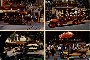Postal América EE. UU. Postal 1981 DISNEYLAND California "Main Street" color AK - Imagen 1 de 2