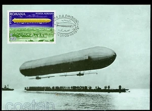1978 Zeppelin,LZ.1 over Bodensee/Friedrichshafen,July 1900,Romania,FDC maxi card - Picture 1 of 1
