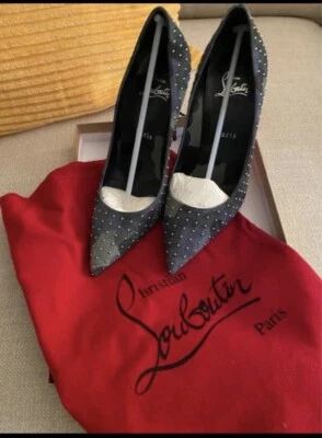 Christian Louboutin Kate Plume 100 Camuflaje Gamuza Punta Bomba 37, EE. UU. Talla 7 Nuevo $995 Foto 1 de 3