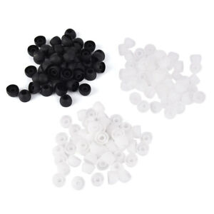 Black / White / Clear Silicone Replacement In Ear Earphone Tips Ends Earphones 