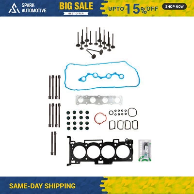 Head Gasket Set Intake Exhaust Valves Fit 09 Hyundai Kia Rondo Optima 2.4L - Image 1 of 4