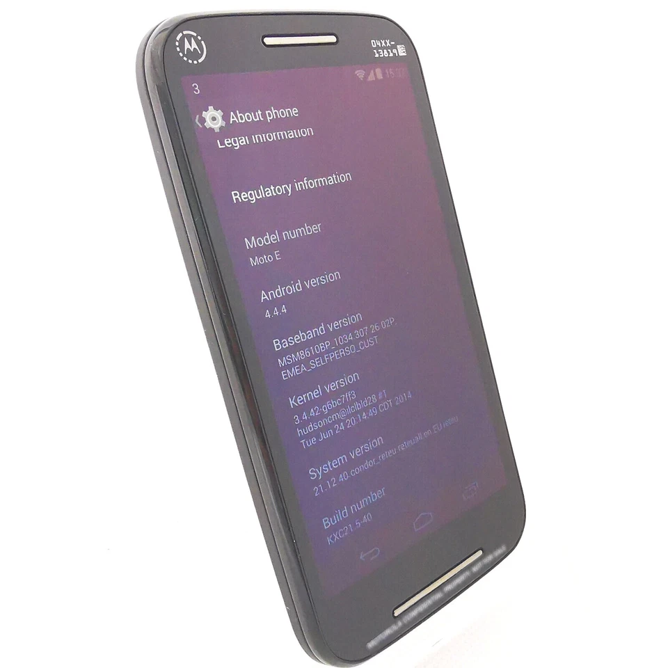 Motorola Moto E (PROTOTYPE) Black XT1021 • For Nostalgia Collectors Enthusiasts - Image 1 of 2