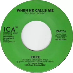 Edee Leatherwood / When He Calls Me / Make It Last US ICA Recording Group ICA022 - Picture 1 of 2