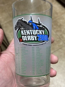 Nice Vintage Kentucky Derby Equestrian Horse Racing 2000 Cocktail Glass MINT - Picture 1 of 7