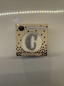 C monogram Socks 1 pair size 4-10 - Picture 1 of 1