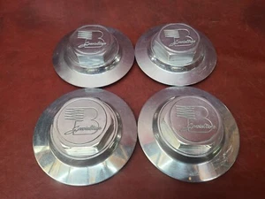 Billet Specialties Polished Custom Wheel Center Cap 5x5 5x4.5 Wheels GOOD SET - Picture 1 of 12