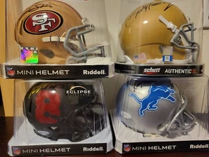 4 Auto Football Mini Helme - K. Golladay, K. Alexander, K. Allen, R. Ruettiger - Bild 1 von 9