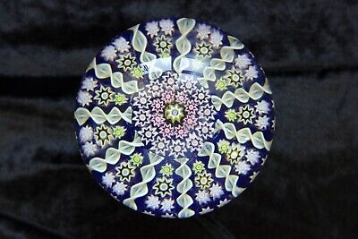 Perthshire Spoked 2.75 X1.75  Paperweight With Central P Cane Blue Ground • 50.76€