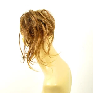 Haargummi Scrunchie Haarteil kupfer blond braun klar Poly Mesh 22 6bt27b - Picture 1 of 2