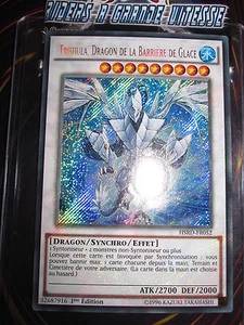 YU-GI-OH! STR SECRET TRISHULA DRAGON DE LA BARRIERE DE GLACE HSRD-FR052 MINT FR - Picture 1 of 1