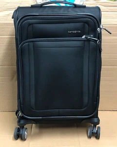Samsonite Carry on Black Zip Wash Rolling Handle Travel Luggage Suitcase - Picture 1 of 5
