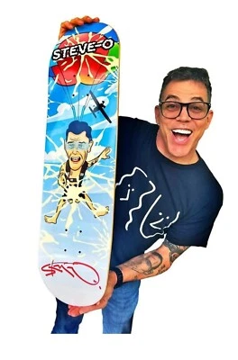 🔥NEW Steve-O Signed Deck | Skyjacking Skateboard | JACKASS GNARLY BUCKET LIST🔥