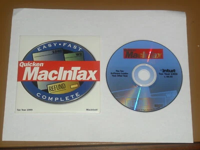 Año fiscal Quicken MacInTax 1999 para Mac OS 7,6 a 9,x  Foto 1 de 3