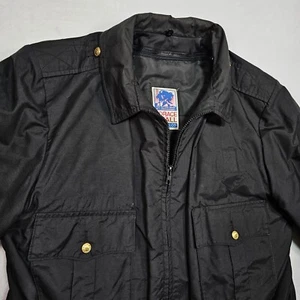 Vtg Horace Small Bomber Jacket Men’s Large 42 Police Gold Buttons Liner Lined - Picture 1 of 11