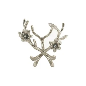 At Peace Memorials Meadow Song Lily Heart Stand Pewter Accessory - Picture 1 of 5