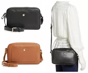 NWT Longchamp Le Foulonne Leather Camera Bag Crossbody BLACK NAVY Brown Beige - Picture 1 of 35
