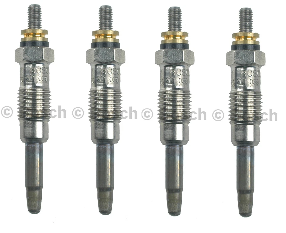 Bosch Juego de 4 bujías incandescentes para Mercedes W201 W123 Land Rover Jeep Cherokee Foto 1 de 1