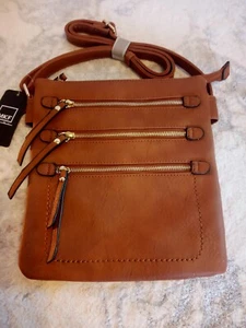 MKF Collection By Mia K Crossbody Bag Lots of Zipper Pockets - Picture 1 of 7