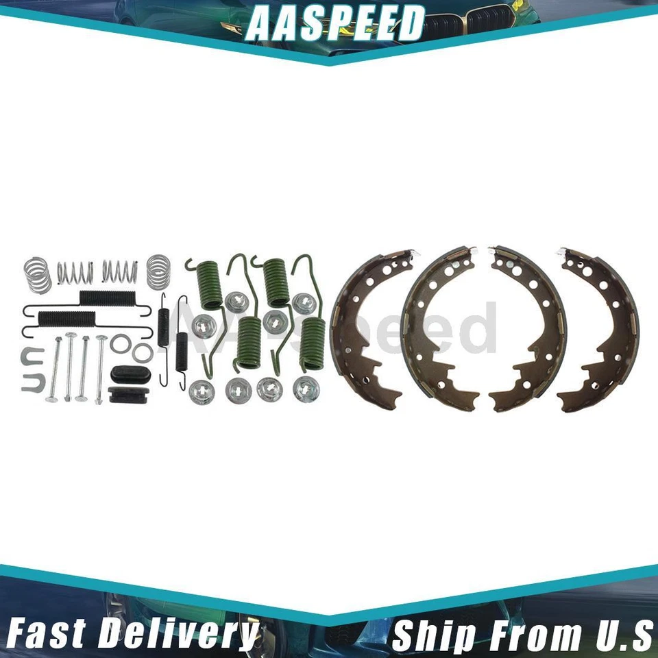 Kit de zapatas de freno trasero y herrajes para camioneta Toyota 1979 1980 1981 1982 1983 Foto 1 de 4