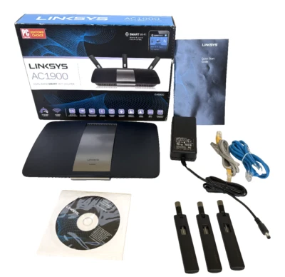 LINKSYS AC1900 EA6900 Dual Band Smart Wi-Fi Router Tested Works Great - Image 1 of 4