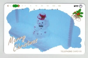 Phone Card CHRISTMAS Japan Telephon Card NO Sip Telecom - Picture 1 of 2