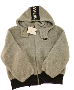 WEAR NFL Baltimore Ravens Women's Fleece Zip Up Hoodie Size M - Picture 1 of 2