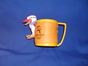 2000 SYDNEY AUSTRALIA OLYMPICS OLLY MASCOT HARD PLASTIC COFFEE CUP/MUG NEW - Picture 1 of 4