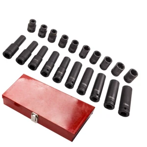 Kraft Nüsse Adapter Satz Reduzierstück Reduzierung Nuss Set 1/2" 10 bis 19 mm - Bild 1 von 11