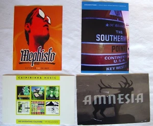 4 Techno Electronic etc. 1990er POSTKARTEN Caipirinha Aquarhythmen Mephisto Odyssee - Bild 1 von 2