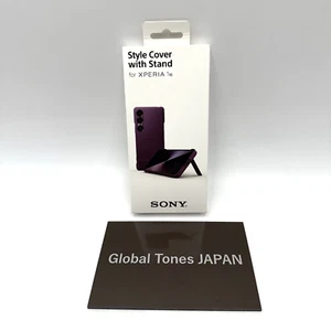 Housse Style SONY avec Support pour Xperia 1 VII XQZ-CBFS Étuis Violet Orchidée - Photo 1 sur 17